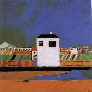 Kasimir Malevich A white house in the landscape